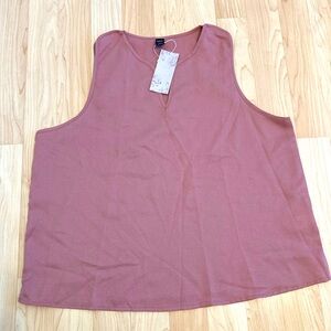 Emery Rose boutique sleeveless blouse plus 1X mauve rose